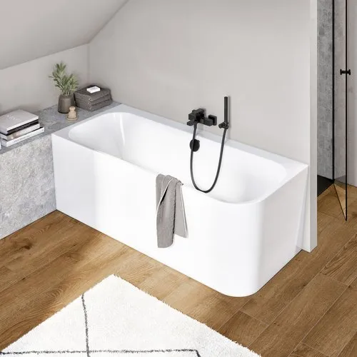 Obrázek VILLEROY BOCH Architectura Square Single-lever bath & shower mixer, Matt Black #TVT125001000K5