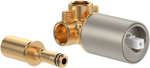 Bild von VILLEROY BOCH Loop & Friends Universal-Einbaukörper für Unterputz-Einhebel-Armatur für Wandmontage Rund, Brushed Nickel Matt #TVW10611B15064