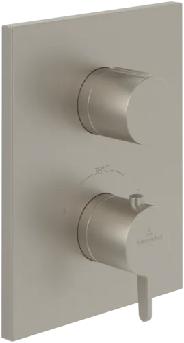 Bild von VILLEROY BOCH Conum Unterputz-Thermostat mit Einwege-Mengenregulierung, Brushed Nickel Matt #TVS12700100064