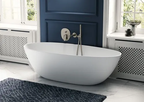 Obrázek VILLEROY BOCH Antao Bath spout for wall-mounted, Brushed Nickel Matt #TVT11100300064