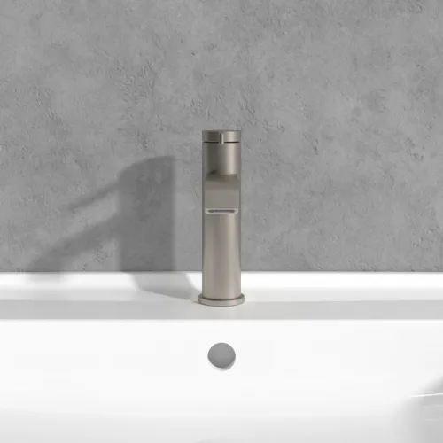 Bild von VILLEROY BOCH Dawn Einhebel-Waschtischarmatur ohne Ablaufgarnitur, Brushed Nickel Matt #TVW10610315264