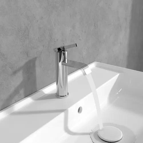 Obrázek VILLEROY BOCH Dawn Single-lever basin mixer without waste, Chrome #TVW10610315261