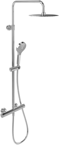 Bild von VILLEROY BOCH Verve Showers Duschsystem mit drei Funktionen für Wandmontage, Chrom #TVS10900500061