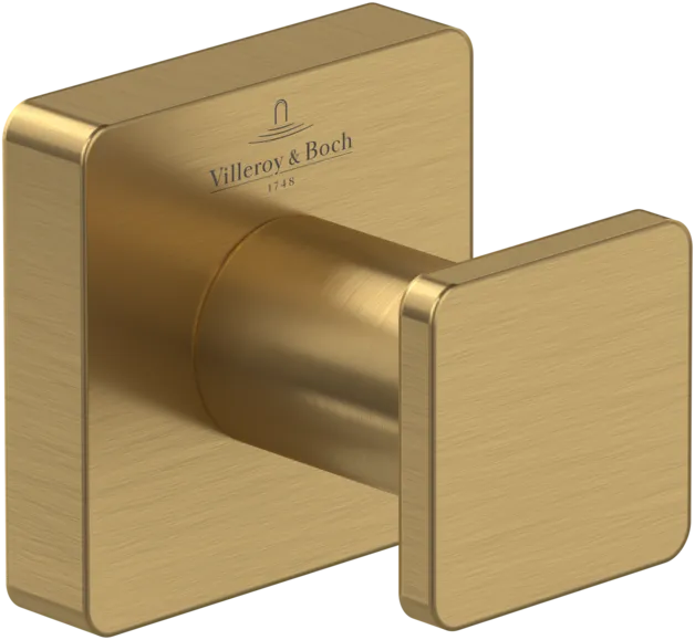 Bild von VILLEROY BOCH Elements - Striking Handtuchhaken, 45 x 44 x 45 mm, Brushed Gold #TVA15201100076