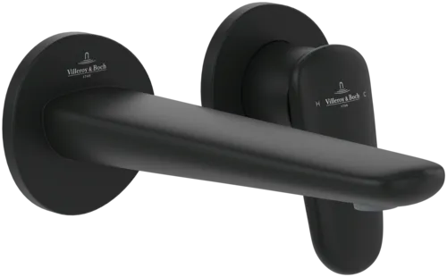 Bild von VILLEROY BOCH Antao Zweiloch-Einhebel-Waschtischarmatur ohne Ablaufgarnitur, Matt Black #TVW111002000K5