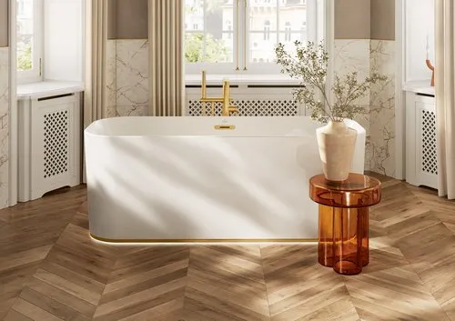 Bild von VILLEROY BOCH Finion freistehende Badewanne, 1700 x 700 mm, Weiß Alpin #UBQ177FIN7A100V401