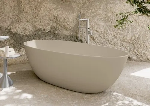 Bild von VILLEROY BOCH Antao freistehende Badewanne, 1700 x 750 mm, Almond #UBQ170TAO7V-AL