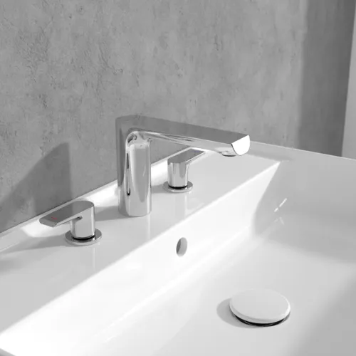 Obrázek VILLEROY BOCH Liberty Three-hole basin mixer without waste, Chrome #TVW10700700061