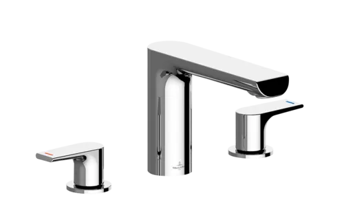Bild von VILLEROY BOCH Liberty Dreiloch-Waschtischarmatur ohne Ablaufgarnitur, Chrom #TVW10700700061