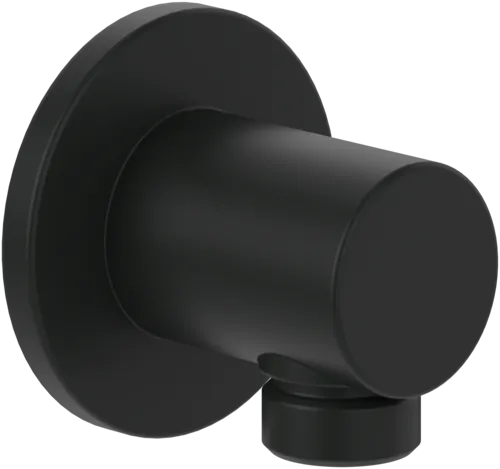 Bild von VILLEROY BOCH Universal Showers Wandanschlussbogen für Wandmontage Rund, Matt Black #TVC000456000K5