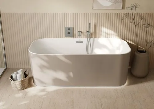 Bild von VILLEROY BOCH Mettlach Badewannenauslauf für Wandmontage, Chrom #TVW12600500061