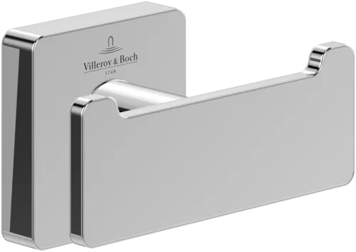 Bild von VILLEROY BOCH Elements - Striking Doppel-Handtuchhaken, 80 x 44 x 45 mm, Chrom #TVA15201200061