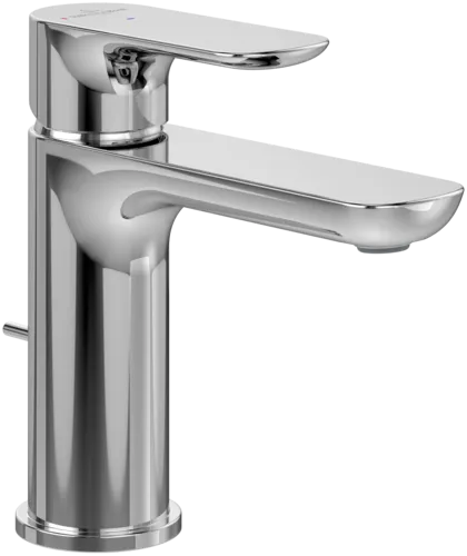 Bild von VILLEROY BOCH O.novo Einhebel-Waschtischarmatur mit Zugstangen-Ablaufgarnitur, Chrom #TVW10400400061