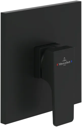 Bild von VILLEROY BOCH Architectura Square Unterputz-Einhebel-Armatur, Matt Black #TVS125002000K5