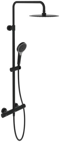 Bild von VILLEROY BOCH Verve Showers Duschsystem mit drei Funktionen für Wandmontage, Matt Black #TVS109005000K5