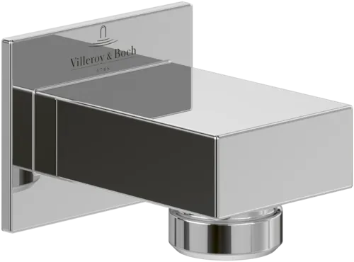 Bild von VILLEROY BOCH Universal Showers Wandanschlussbogen für Wandmontage Eckig, Chrom #TVC00045700061
