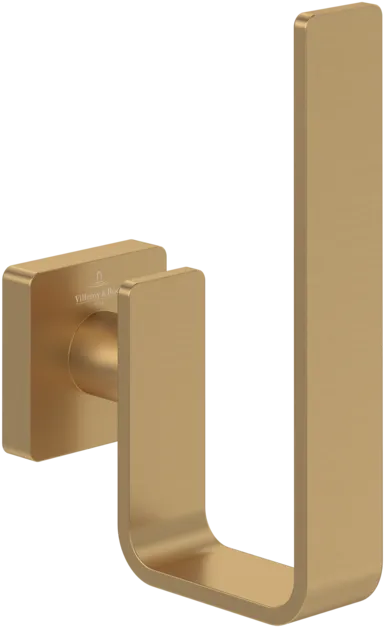 Bild von VILLEROY BOCH Elements - Striking Reserve-Toilettenpapierhalter, 140 x 93 x 45 mm, Brushed Gold #TVA15201500076
