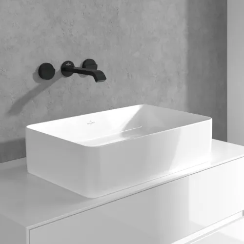 Bild von VILLEROY BOCH Dawn Dreiloch-Waschtischarmatur ohne Ablaufgarnitur, Matt Black #TVZ106002000K5