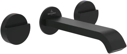 Bild von VILLEROY BOCH Dawn Dreiloch-Waschtischarmatur ohne Ablaufgarnitur, Matt Black #TVZ106002000K5