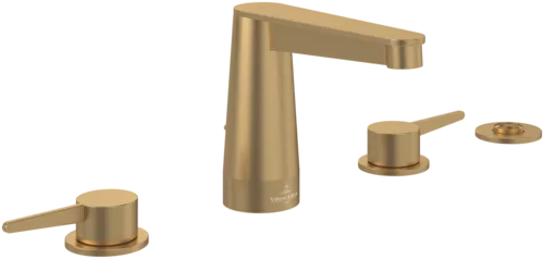 Bild von VILLEROY BOCH Conum Vierloch-Badewannenrandarmatur, Brushed Gold #TVT12700200076