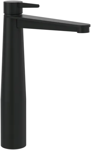 Bild von VILLEROY BOCH Conum Einhebel-Waschtischarmatur erhöht mit Push-Open-Ablaufgarnitur, Matt Black #TVW127005000K5