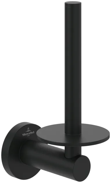 Bild von VILLEROY BOCH Elements - Tender Reserve-Toilettenpapierhalter, 54 x 85 x 154 mm, Matt Black #TVA151015000K5