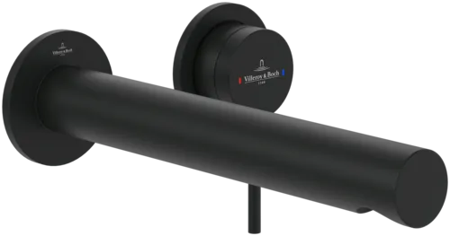Bild von VILLEROY BOCH Loop & Friends Einhebel-Waschtischarmatur ohne Ablaufgarnitur, Matt Black #TVZ106010000K5