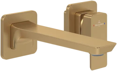 Bild von VILLEROY BOCH Subway 3.0 Einhebel-Waschtischarmatur ohne Ablaufgarnitur, Brushed Gold #TVW11200700076
