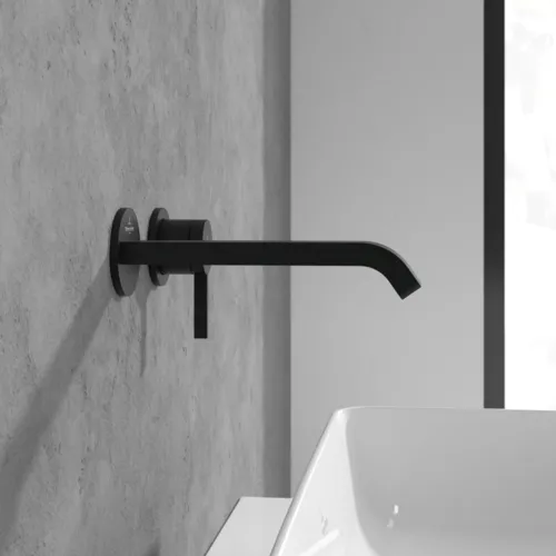 Bild von VILLEROY BOCH Dawn Einhebel-Waschtischarmatur ohne Ablaufgarnitur, Matt Black #TVZ106003000K5