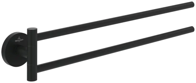 Bild von VILLEROY BOCH Elements - Tender Handtuchhalter zweiarmig, 53 x 427 x 80 mm, Matt Black #TVA151038000K5