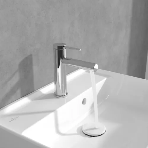 Bild von VILLEROY BOCH Loop & Friends Einhebel-Waschtischarmatur ohne Ablaufgarnitur, Chrom #TVW10610315361
