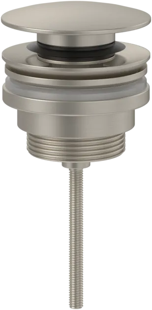 Bild von VILLEROY BOCH Universal Taps & Fittings Push-Open-Ablaufgarnitur Rund, Brushed Nickel Matt #TVP00000302064