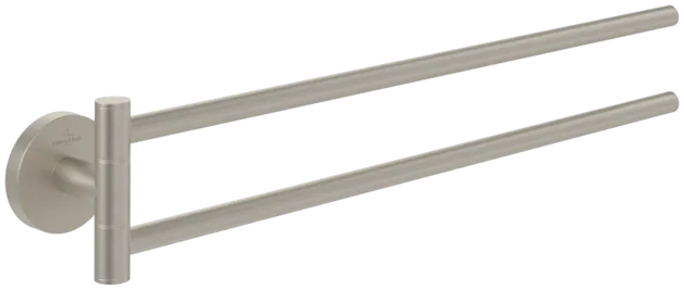 Bild von VILLEROY BOCH Elements - Tender Handtuchhalter zweiarmig, 53 x 427 x 80 mm, Brushed Nickel Matt #TVA15103800064