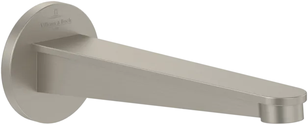 Bild von VILLEROY BOCH Conum Badewannenauslauf für Wandmontage, Brushed Nickel Matt #TVT12700300064