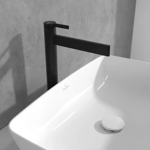Bild von VILLEROY BOCH Dawn Einhebel-Waschtischarmatur erhöht ohne Ablaufgarnitur, Matt Black #TVW106106151K5