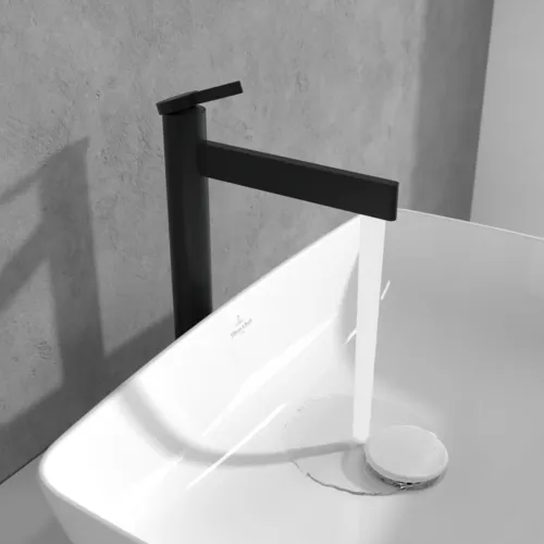 Bild von VILLEROY BOCH Dawn Einhebel-Waschtischarmatur erhöht ohne Ablaufgarnitur, Matt Black #TVW106106151K5