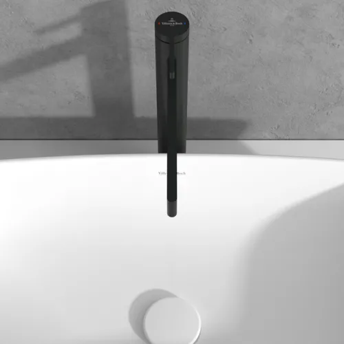 Bild von VILLEROY BOCH Dawn Einhebel-Waschtischarmatur erhöht ohne Ablaufgarnitur, Matt Black #TVW106106151K5