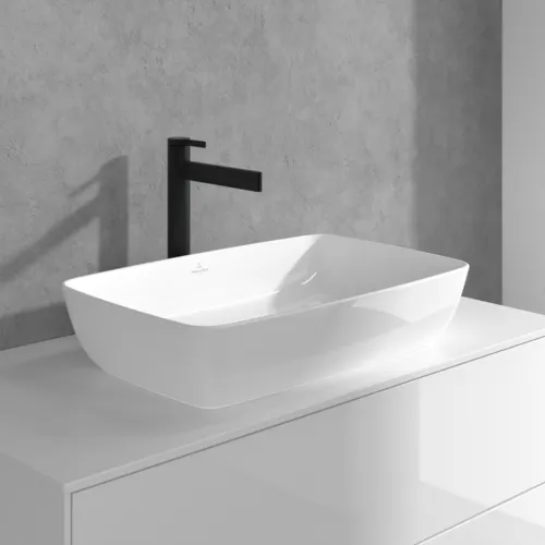Bild von VILLEROY BOCH Dawn Einhebel-Waschtischarmatur erhöht ohne Ablaufgarnitur, Matt Black #TVW106106151K5