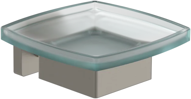 Bild von VILLEROY BOCH Elements - Striking Seifenschale, 120 x 106 x 45 mm, Brushed Nickel Matt #TVA15202000064