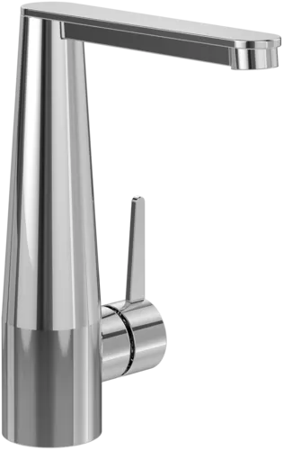 Bild von VILLEROY BOCH Conum Einhebel-Waschtischarmatur mit Push-Open-Ablaufgarnitur, Chrom #TVW12700400061