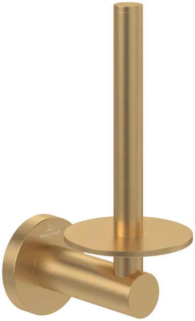Bild von VILLEROY BOCH Elements - Tender Reserve-Toilettenpapierhalter, 54 x 85 x 154 mm, Brushed Gold #TVA15101500076
