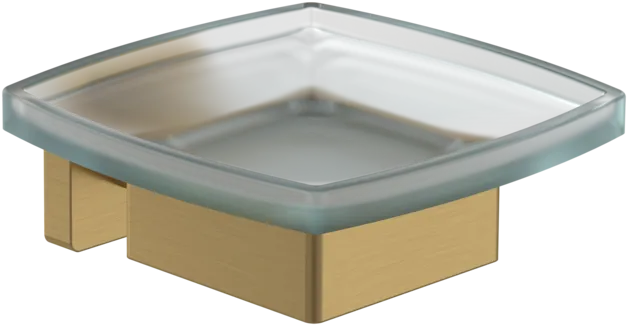 Bild von VILLEROY BOCH Elements - Striking Seifenschale, 120 x 106 x 45 mm, Brushed Gold #TVA15202000076