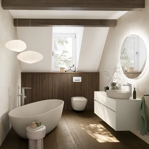 Bild von VILLEROY BOCH Antao Aufsatzwaschbecken, 510 x 400 x 146 mm, Almond CeramicPlus, ohne Überlauf #4A7351AM