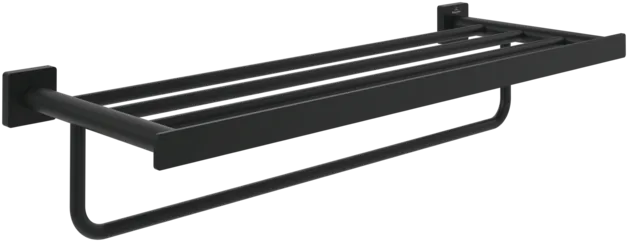 Bild von VILLEROY BOCH Elements - Striking Handtuchablage, 595 x 224 x 45 mm, Matt Black #TVA152006000K5