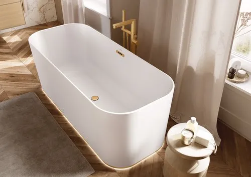 Bild von VILLEROY BOCH Conum Einhebel-Badewannenarmatur, Brushed Gold #TVT12700400076