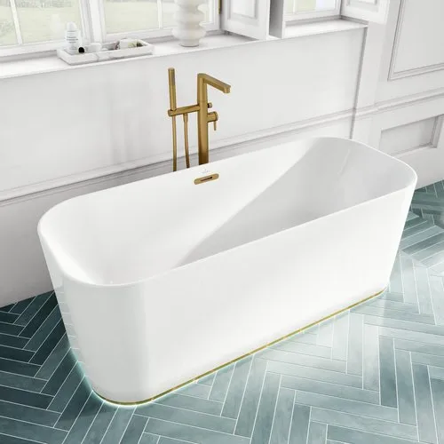 Bild von VILLEROY BOCH Conum Einhebel-Badewannenarmatur, Brushed Gold #TVT12700400076