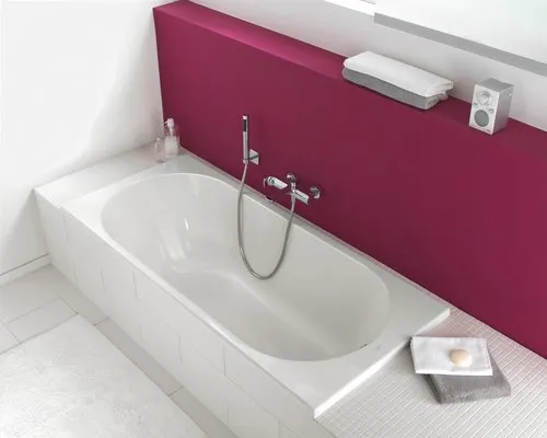Bild von VILLEROY BOCH O.novo rechteckige Badewanne, 1600 x 700 mm, Weiß Alpin #UBA160CAS2V-01