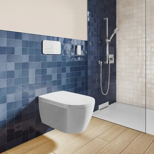Bild von VILLEROY BOCH ViConnect Installationssysteme WC-Betätigungsplatte 200G, 2-Mengen-Spülung, Glass Glossy White #922400RE