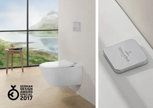 Bild von VILLEROY BOCH Subway 2.0 WC-Sitz SlimSeat, mit Absenkautomatik (SoftClosing), mit abnehmbaren Sitz (QuickRelease), Weiß Alpin #9M78S101