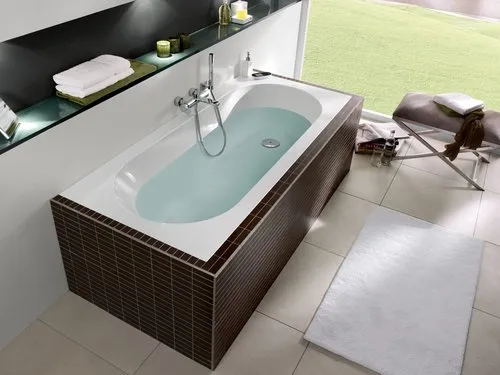 Bild von VILLEROY BOCH Oberon rechteckige Badewanne, 1700 x 750 mm, Weiß Alpin #UBQ170OBE2V-01
